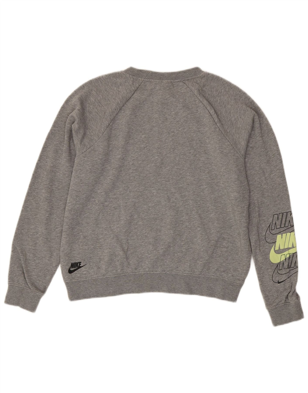 Damska bluza dresowa Nike Oversized Crop UK 10, mała, szara, nakrapiana