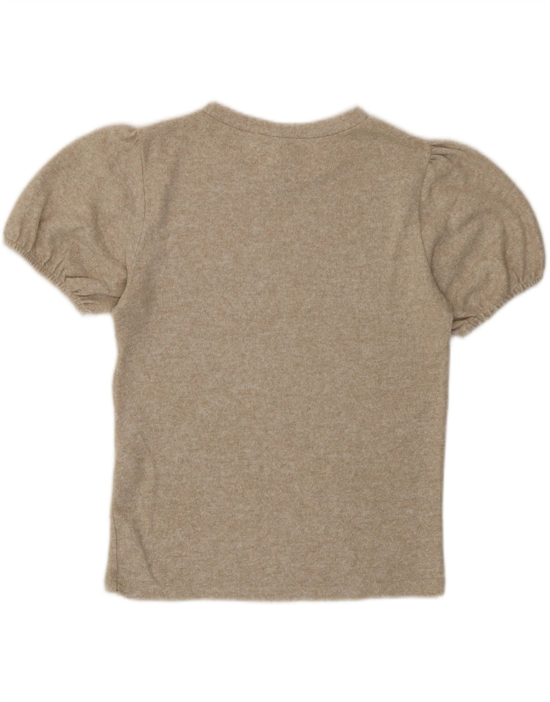 T-shirt damski Zara Top UK 12 Medium Beige Flecked Viscose