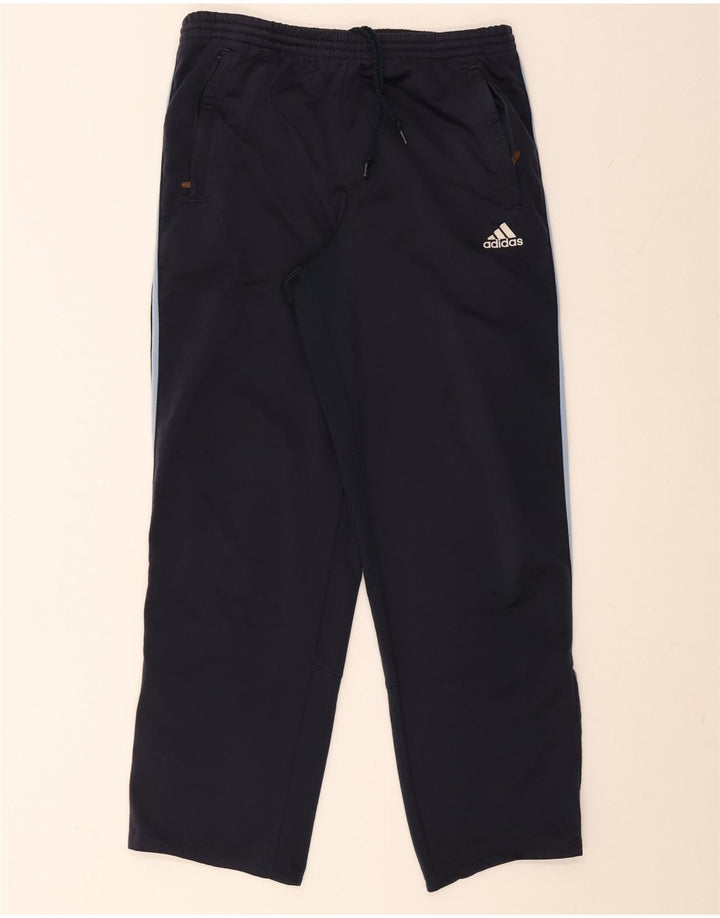 Męskie spodnie dresowe ADIDAS, duże, granatowe, z poliestru