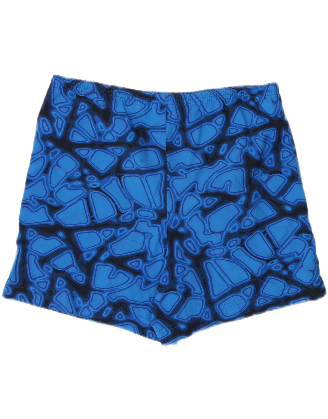 NIKE Womens Abstract Pattern Sport Shorts US 4/6 Small  Blue Polyamide Vintage Nike and Second-Hand Nike from Messina Hembry 