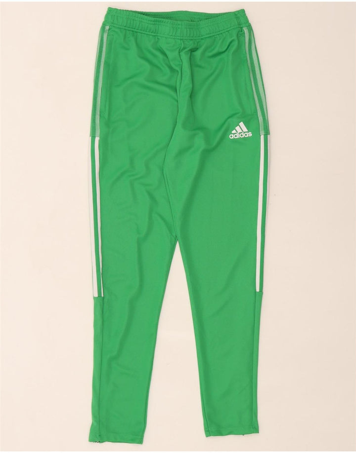 Damskie spodnie dresowe Adidas Aeroready UK 10, małe, zielone, poliestrowe