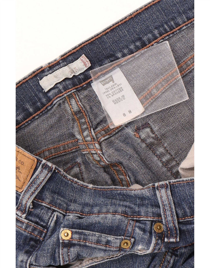 Damskie jeansy Levi's 515 Bootcut US 8 Medium W30 L31 Niebieska bawełna