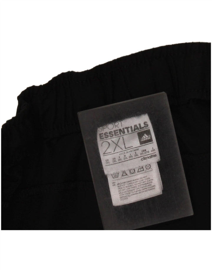 Męskie spodnie dresowe ADIDAS Climalite 2XL, czarny poliester