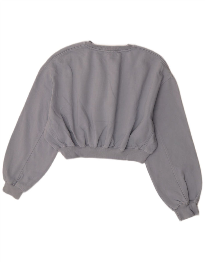 Bluza damska Zara Crop Sweter UK 14 Średnia szara bawełna