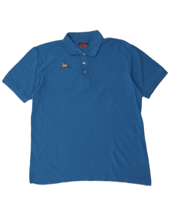 Męska koszulka polo Kappa 2XL, niebieska, bawełniana
