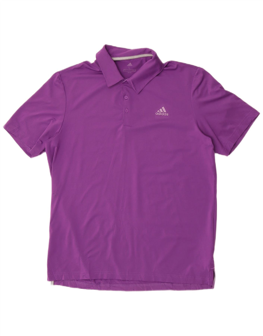 Męska koszulka polo Adidas, duża, fioletowa, poliestrowa