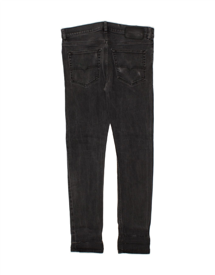 DIESEL Męskie jeansy slim W32 L32 Czarne bawełniane
