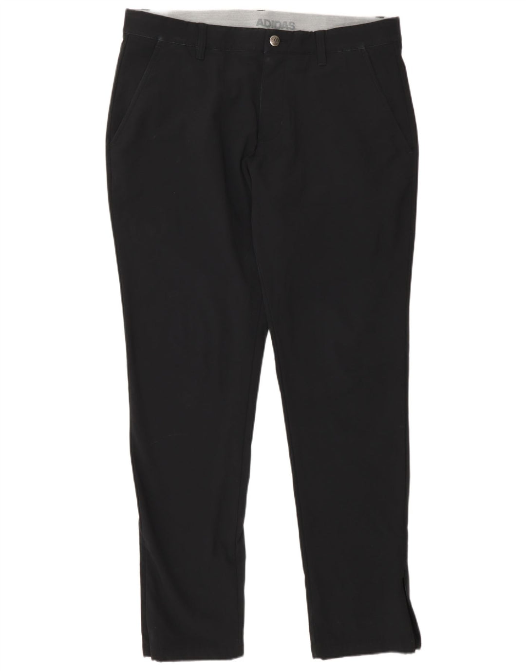 Męskie spodnie Chino Adidas Slim W34 L32 Czarny poliester
