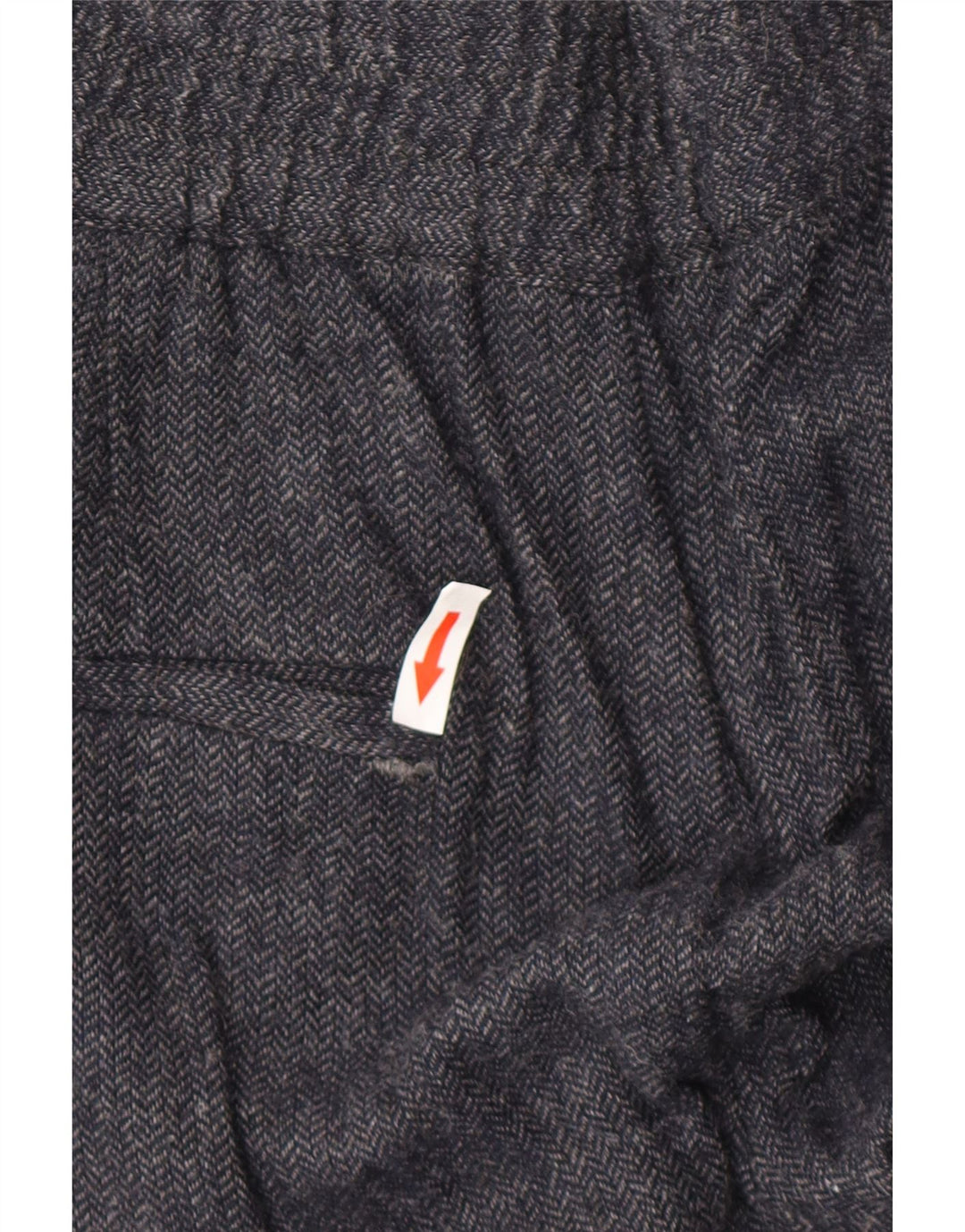 Spodnie damskie Zara Joggers Medium W28 L27 Granatowa wiskoza w jodełkę