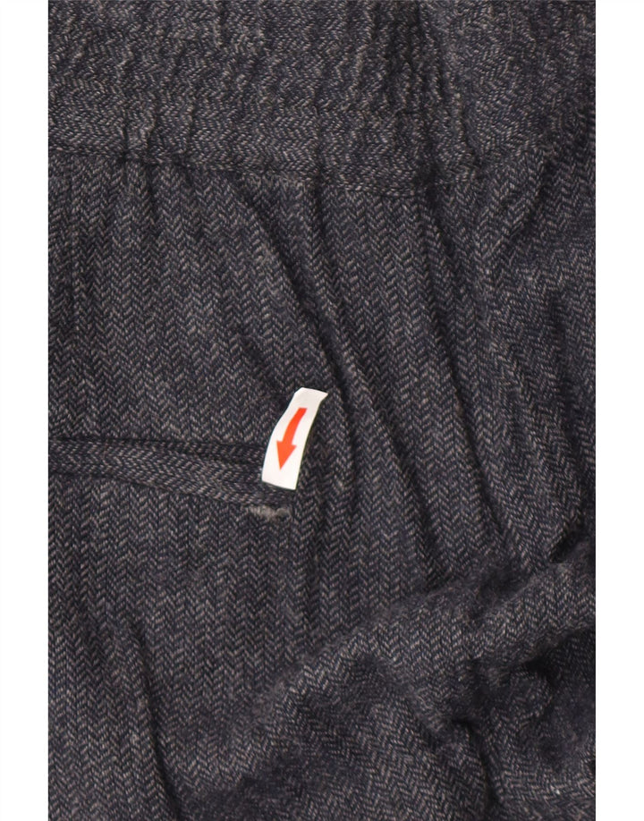 Spodnie damskie Zara Joggers Medium W28 L27 Granatowa wiskoza w jodełkę