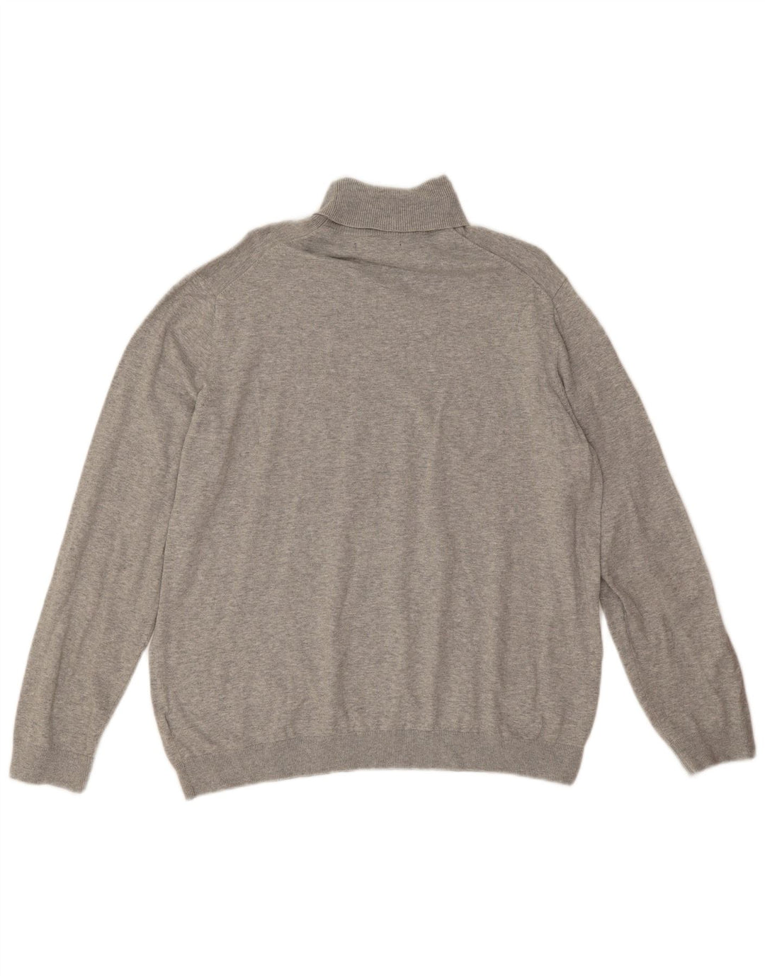 Marks & Spencer Męski sweter z golfem XL, szary, bawełniany