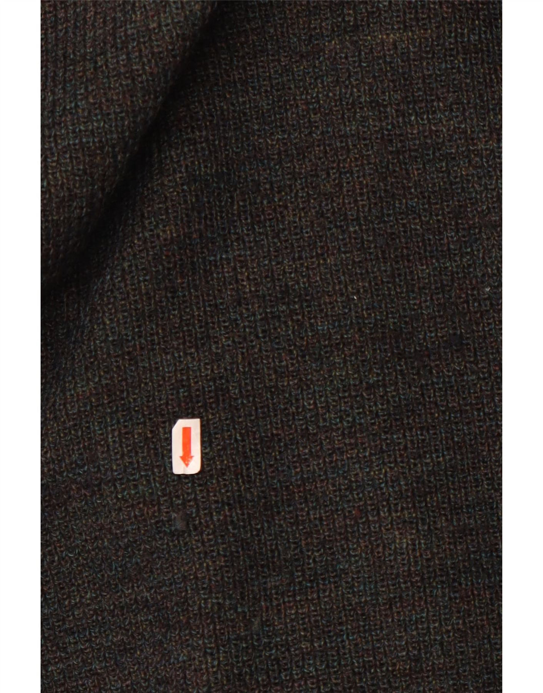 Marz Męski sweter rozpinany z podwójnymi piersiami EU 52, duża, szara, nakrapiana wełna