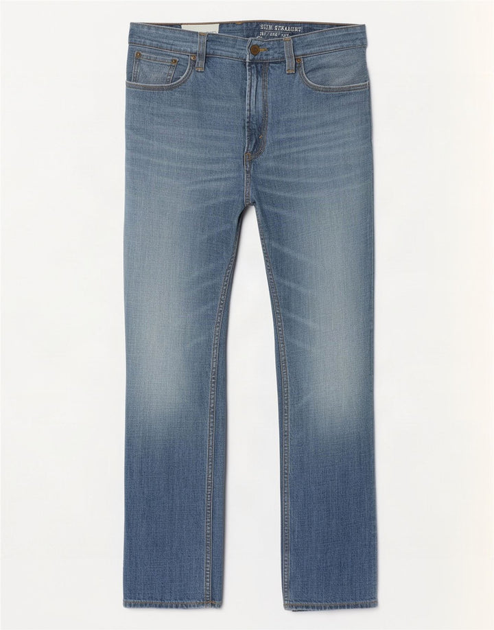 Męskie jeansy Levi's 514 Slim Straight W34 L32 Niebieskie bawełniane