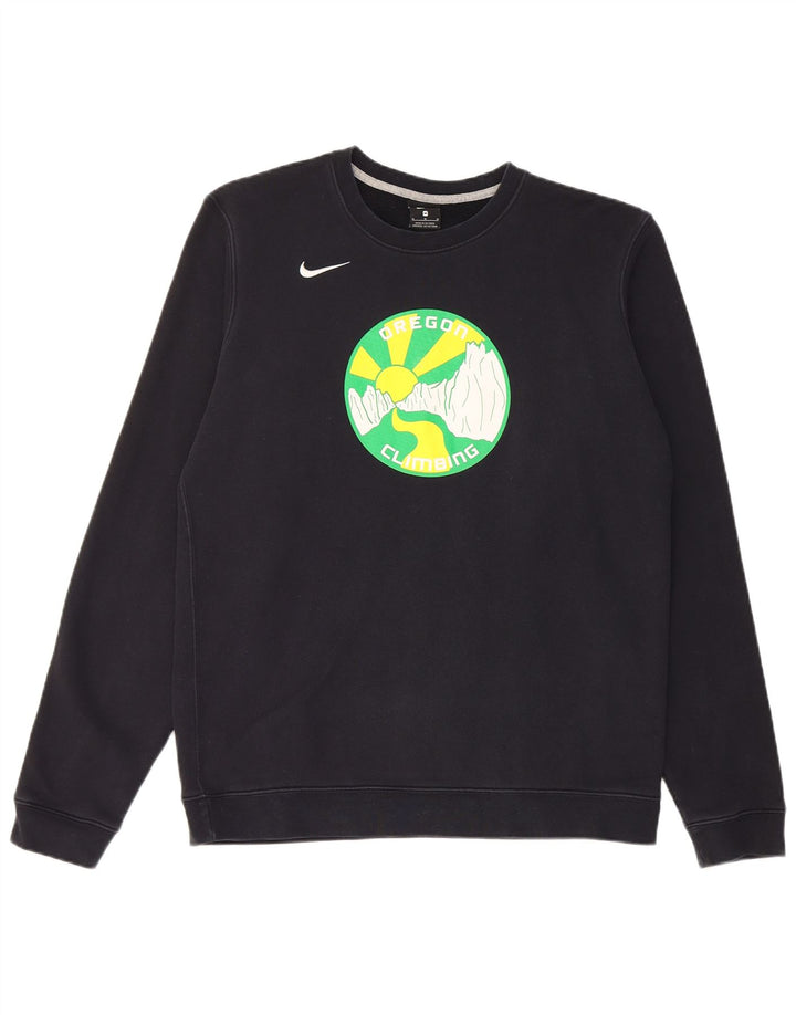 Męska bluza z kapturem Nike Oregon Graphic, średnia czarna, bawełniana