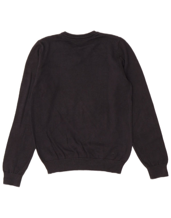 Marks & Spencer Boys V-Neck Jumper Sweater 11-12 Years Black Cotton