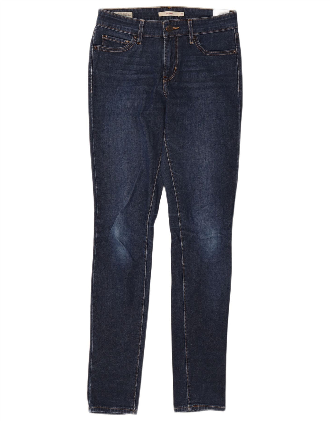 Damskie jeansy LEVI'S 711 Skinny W26 L30 Niebieska bawełna