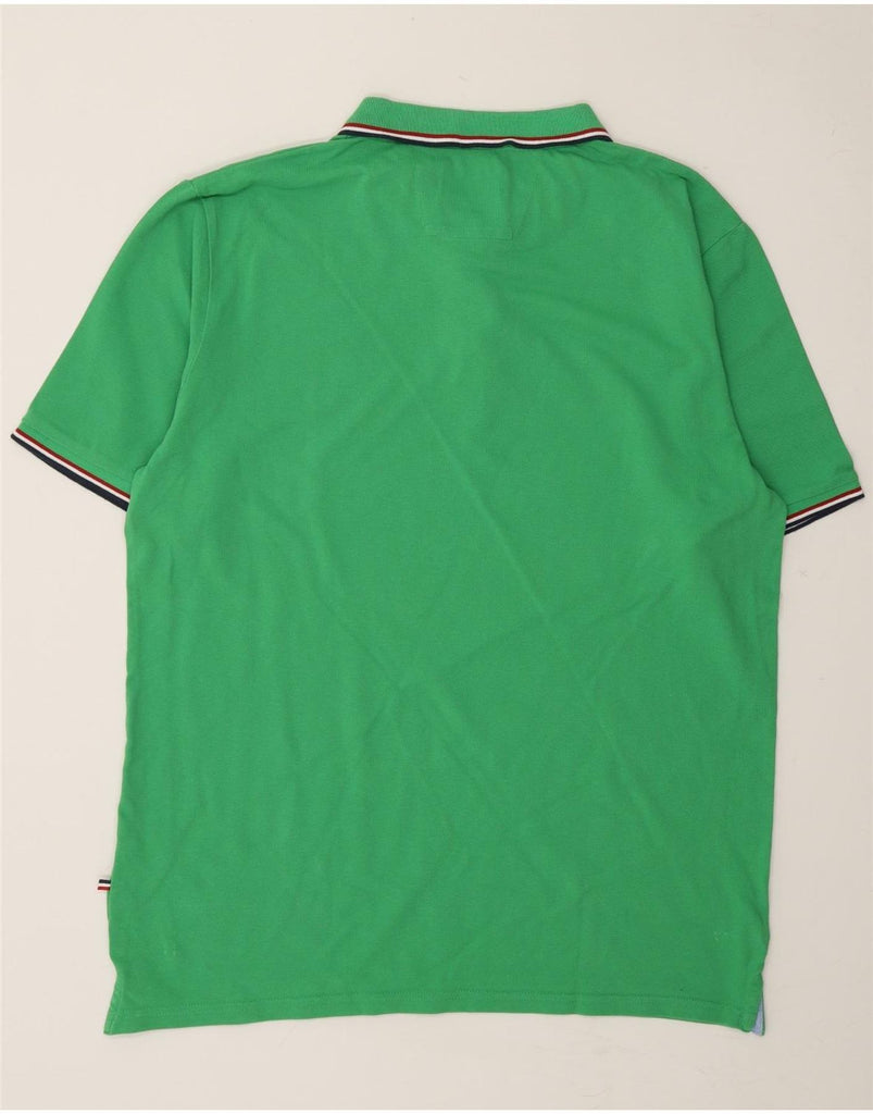 DANIEL HECHTER Mens Polo Shirt 2XL Green Cotton Vintage Daniel Hechter and Second-Hand Daniel Hechter from Messina Hembry 