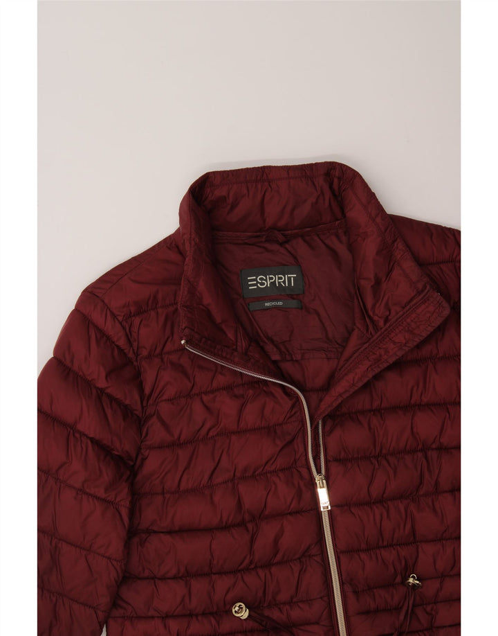 ESPRIT Womens Padded Jacket UK 14 Medium Red Polyamide Vintage Esprit and Second-Hand Esprit from Messina Hembry 
