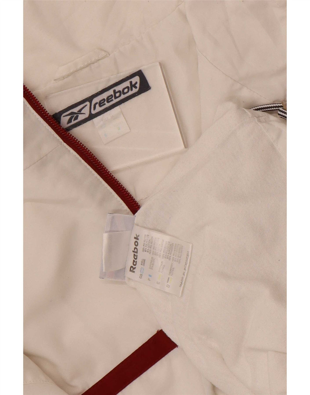 Reebok Męska bluza dresowa Top Jacket UK 40 Średni biały blok kolorów