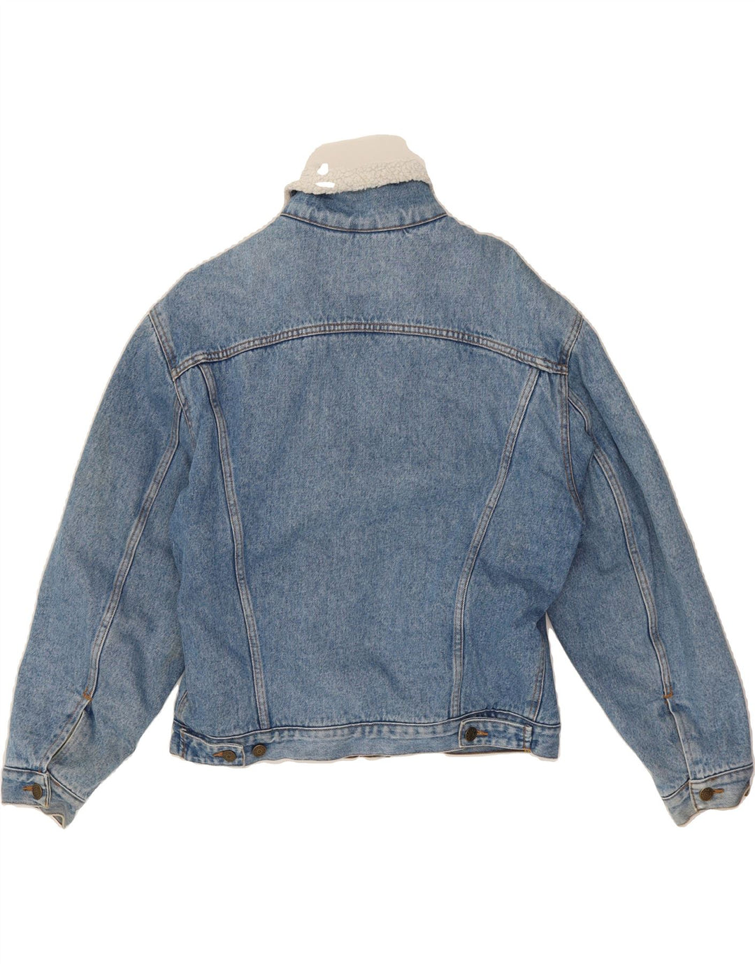 CARRERA Mens Denim Sherpa Jacket UK 36 Small Blue Cotton Classic Vintage Carrera and Second-Hand Carrera from Messina Hembry 