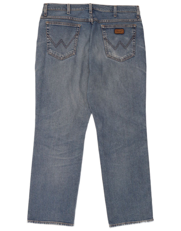 Męskie jeansy WRANGLER Texas Stretch Straight W36 L30 Niebieskie, bawełniane