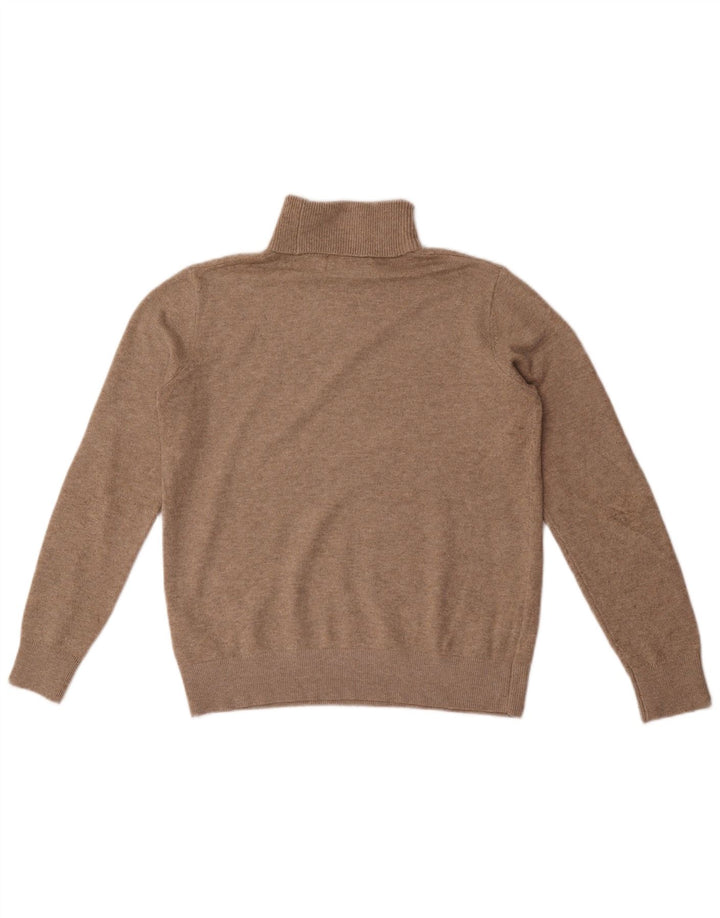 Marks & Spencer Damski sweter oversize z golfem, UK 6 XS, beżowy