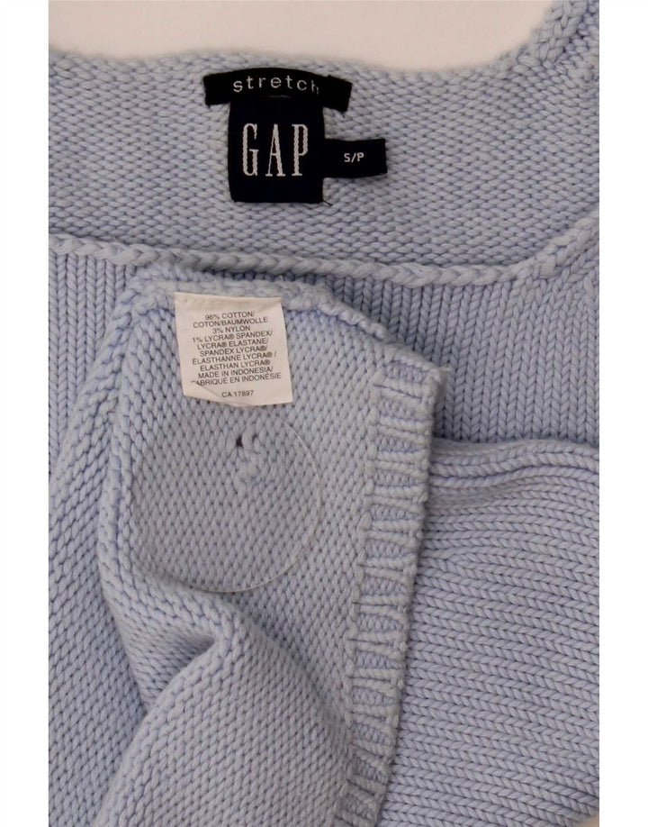 Damski top na ramiączkach Gap Crop Knit UK 8 Small Blue Cotton