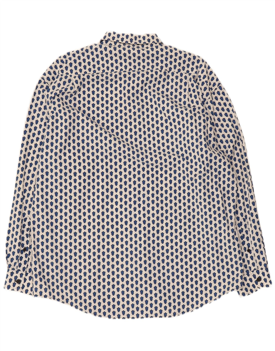 Damska koszula oversize Souleiado z abstrakcyjnym wzorem US 4, mała biała