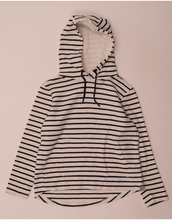 Damski sweter oversize z kapturem Weird Fish, UK 10, małe, białe prążki