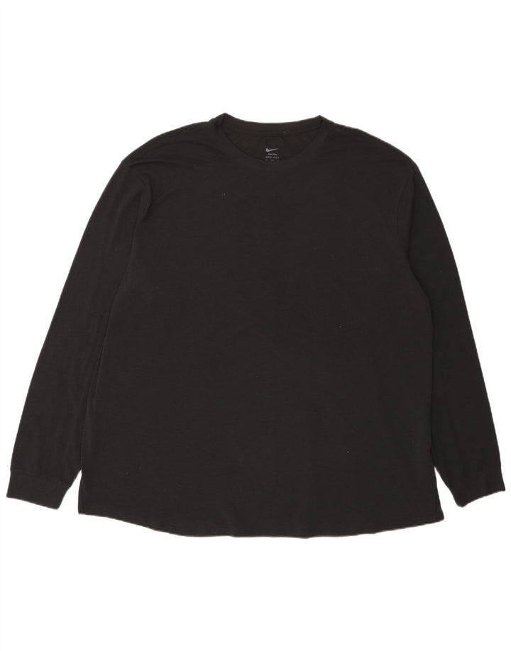 Męska koszulka Nike Dri Fit z długim rękawem 2XL, czarny poliester