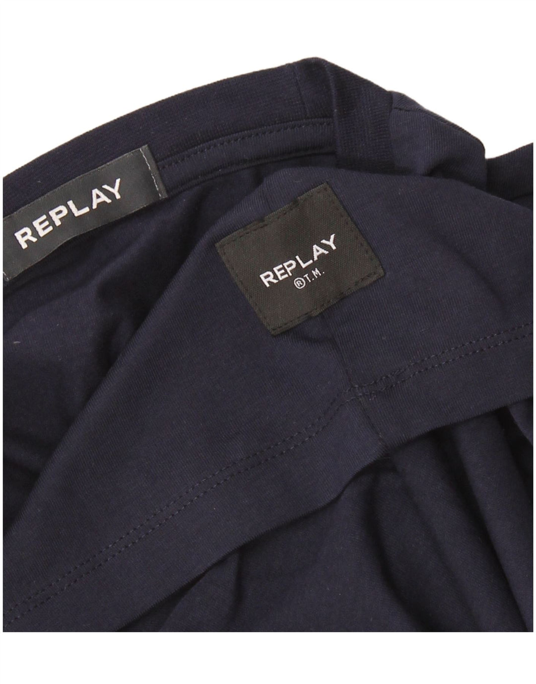T-shirt męski Replay, średni, granatowy