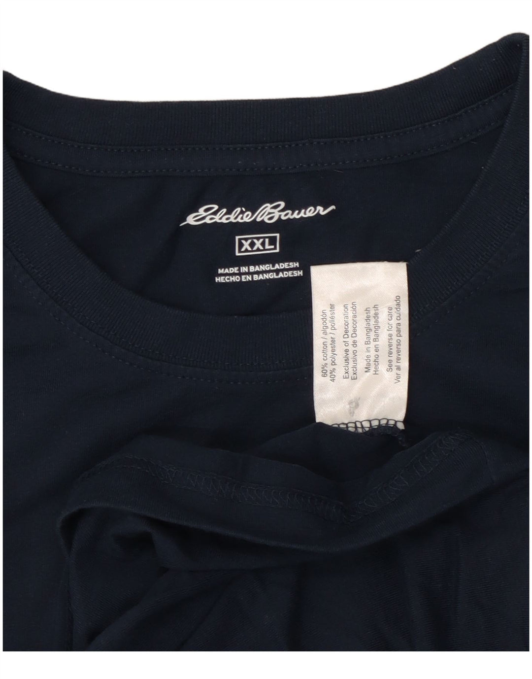 Koszulka męska EDDIE BAUER Top 2XL Granatowa, bawełniana