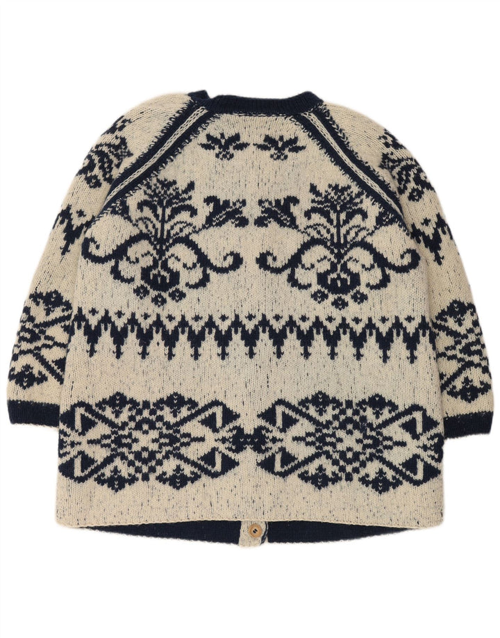 Vintage damski sweter oversize o przedłużonym kroju UK 18 XL granatowy