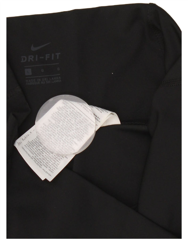 Legginsy damskie Nike UK 14, duże, czarne, poliestrowe