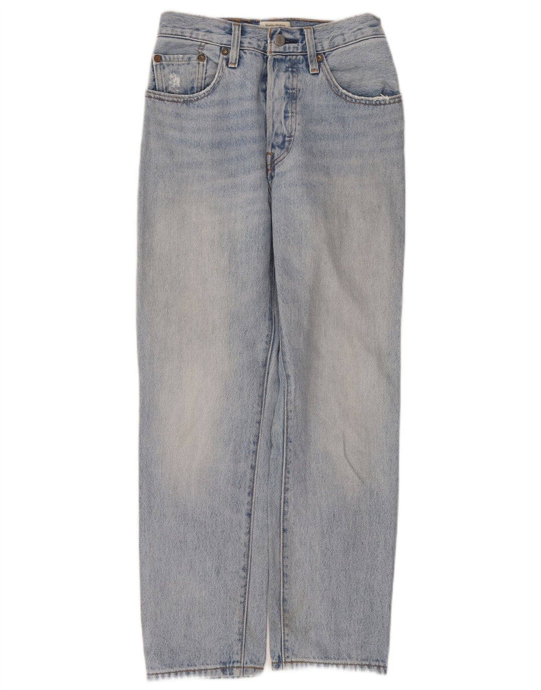Damskie dżinsy Levi's 501 Straight W26 L26 Niebieskie bawełniane