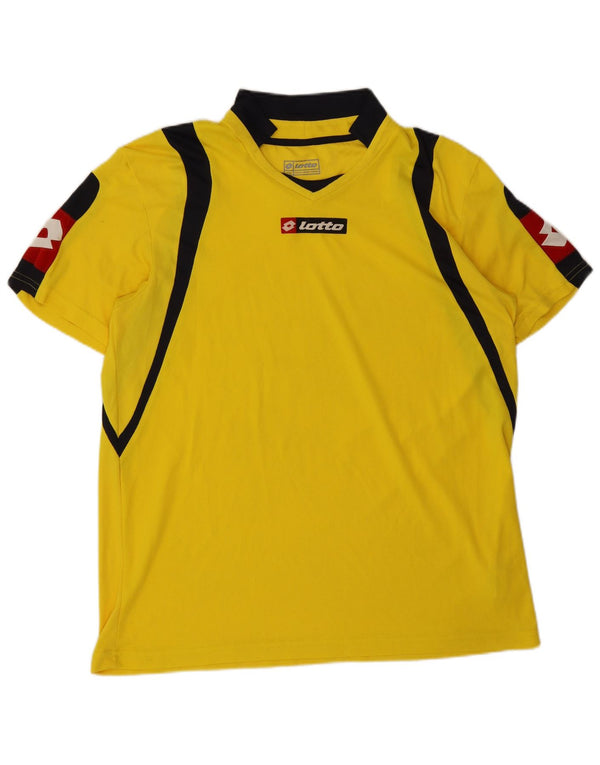 T-shirt męski Lotto Top 2XL Żółty poliester z blokami kolorów