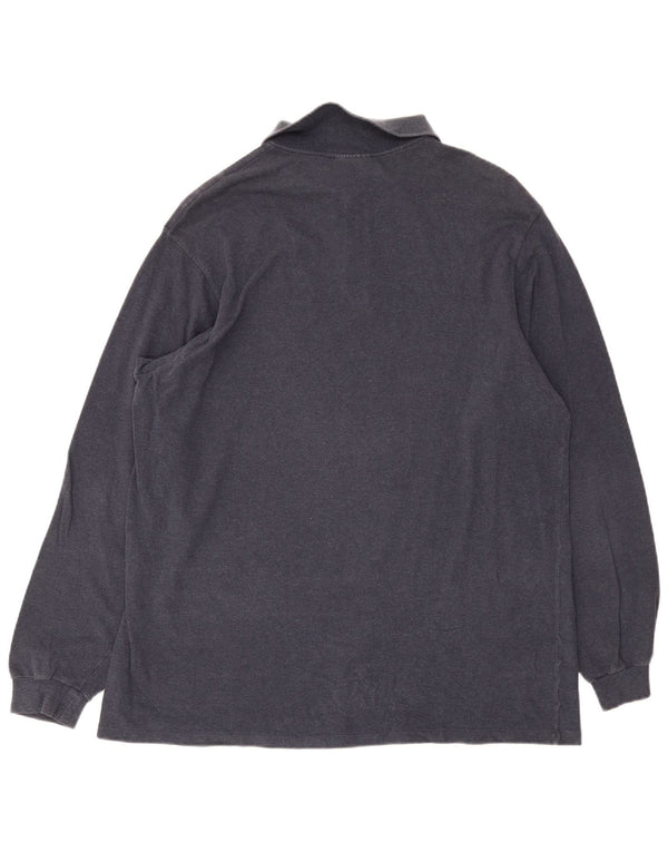 Męska koszulka polo Lacoste z długim rękawem, rozmiar 8, 3XL, granatowa, bawełniana