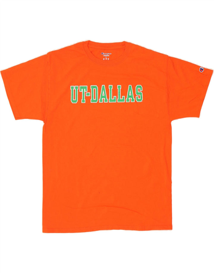 CHAMPION Mens Graphic T-Shirt Top Large Orange Cotton Vintage Champion and Second-Hand Champion from Messina Hembry 