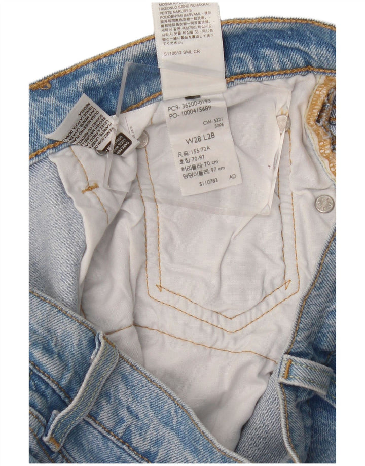 Damskie dżinsy Levi's 501 Straight W28 L28 Niebieskie bawełniane