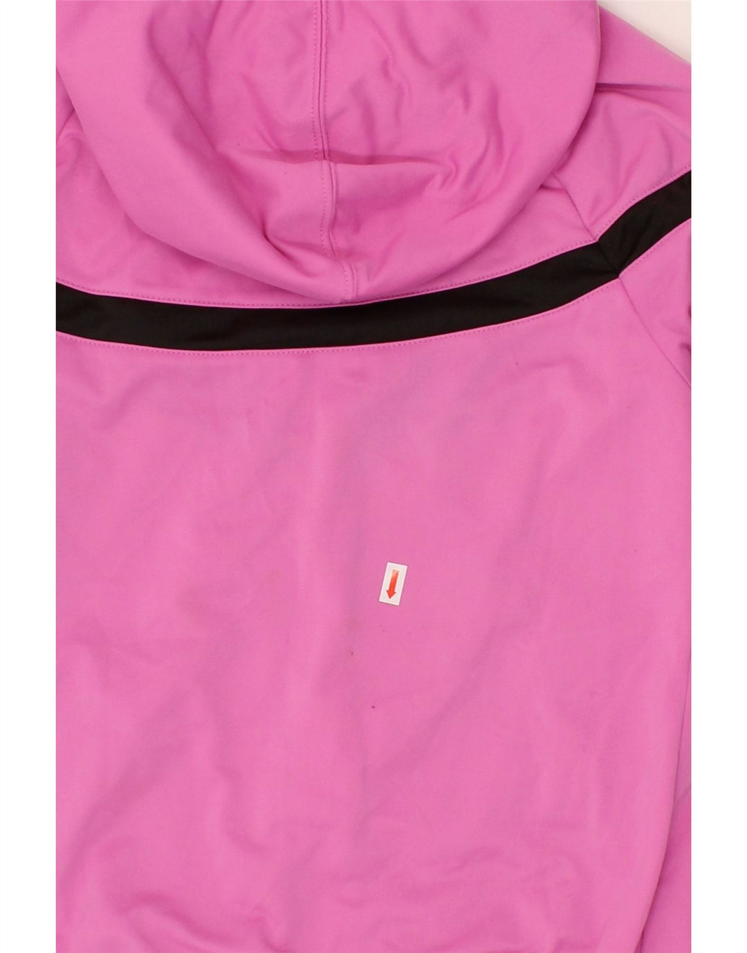 NIKE Womens Zip Hoodie Sweater UK 10 Small Pink Polyester Vintage Nike and Second-Hand Nike from Messina Hembry 