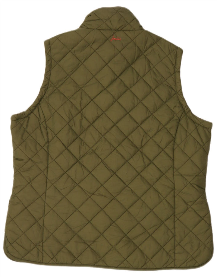Damska pikowana kamizelka Joules UK 18 XL, poliester khaki