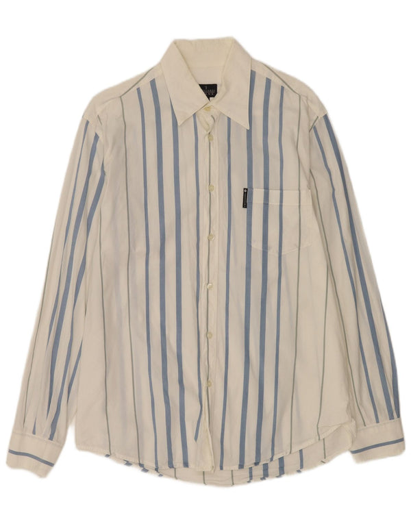 Koszula męska Trussardi Jeans, duża, bawełniana w białe paski