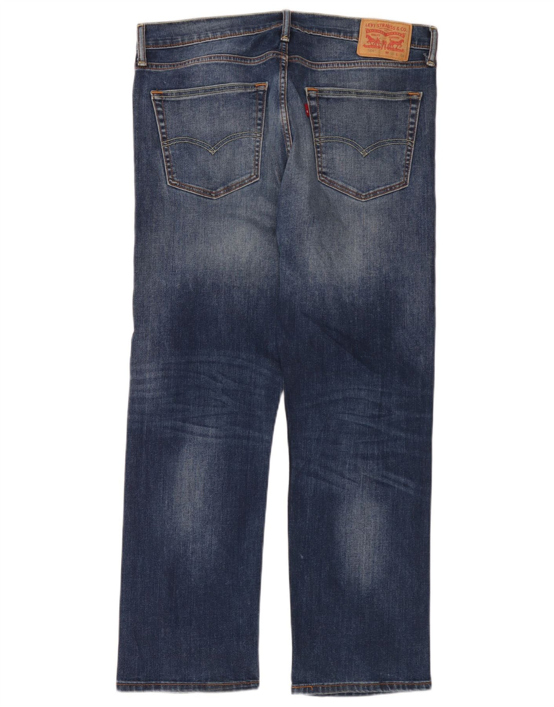 Męskie jeansy Levi's 504 Straight W36 L30 Niebieskie bawełniane