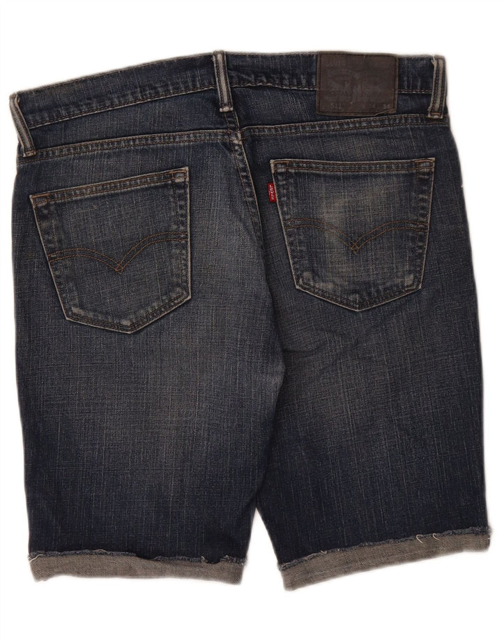 Męskie spodenki jeansowe Levi's 511 W34, duże, granatowe, bawełniane
