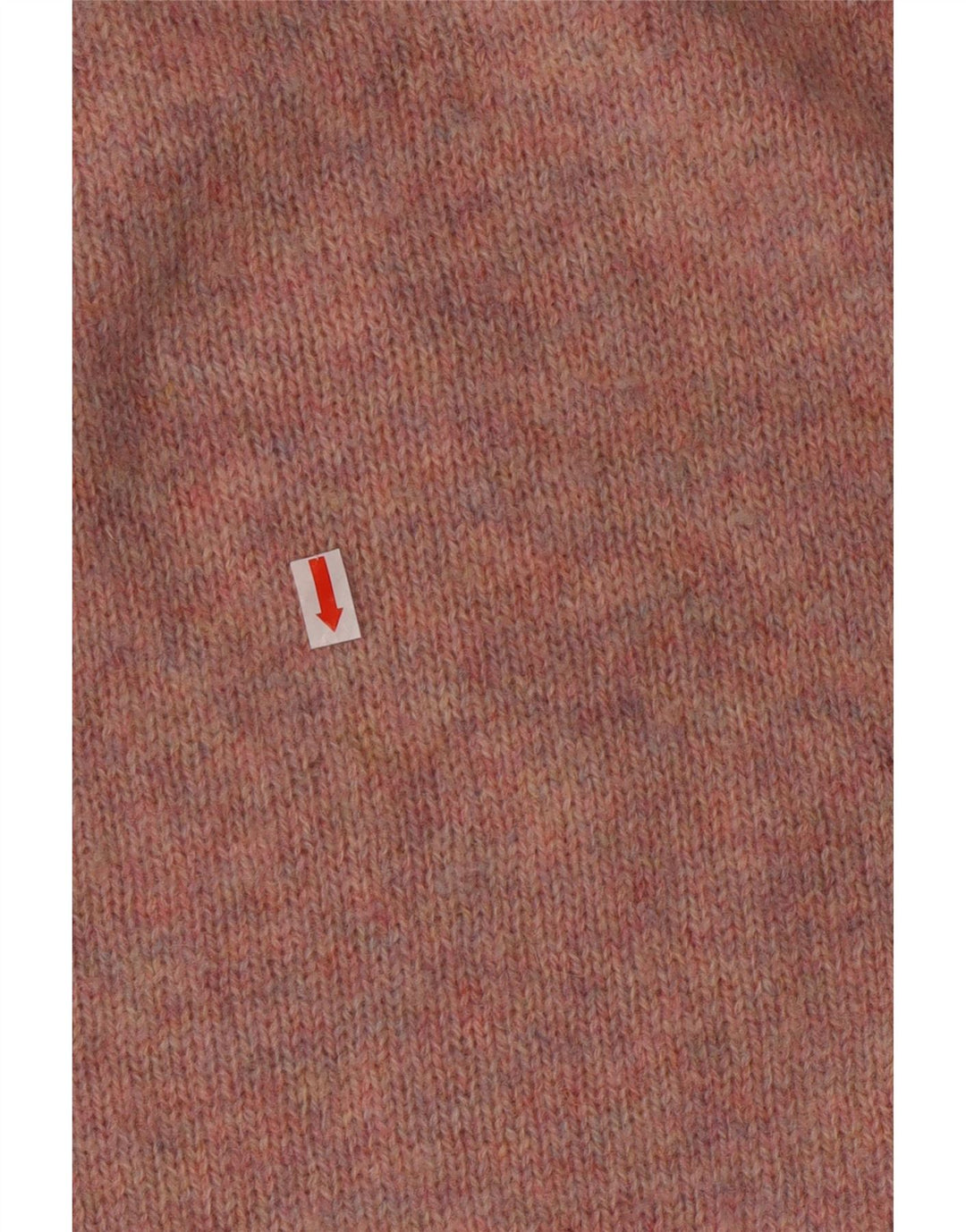 Męski sweter z okrągłym dekoltem MC Kenzy, średni różowy wełniany