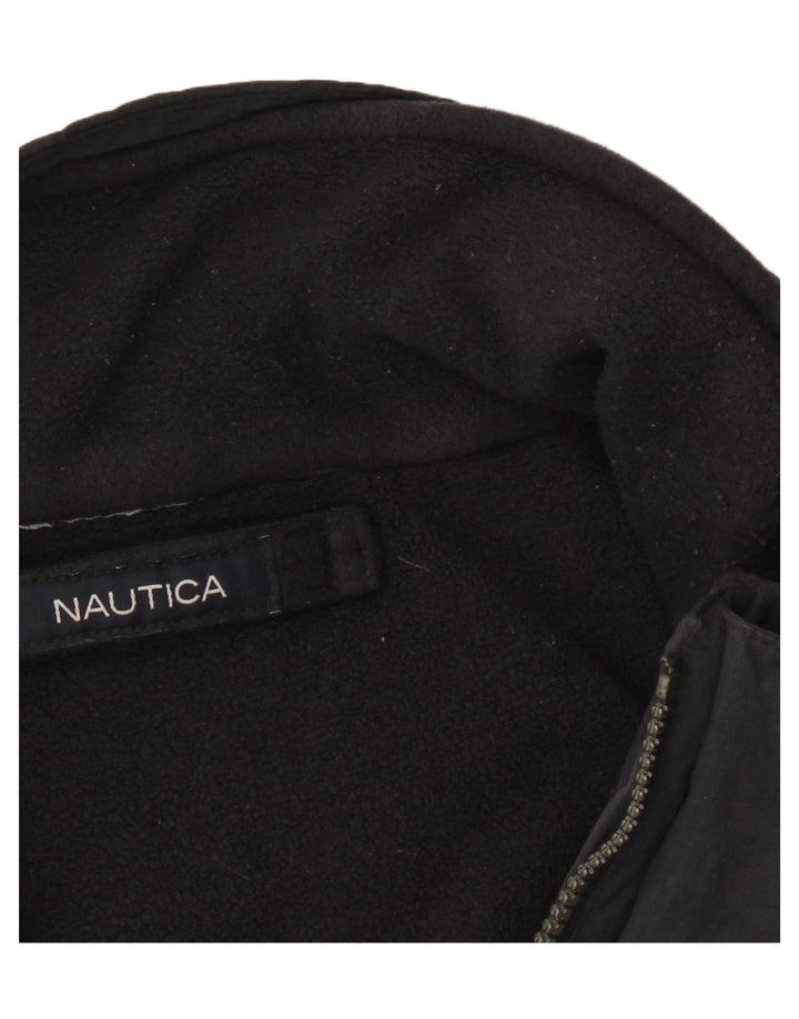Męska kurtka wiatrówka Nautica UK 42 XL, czarny poliester