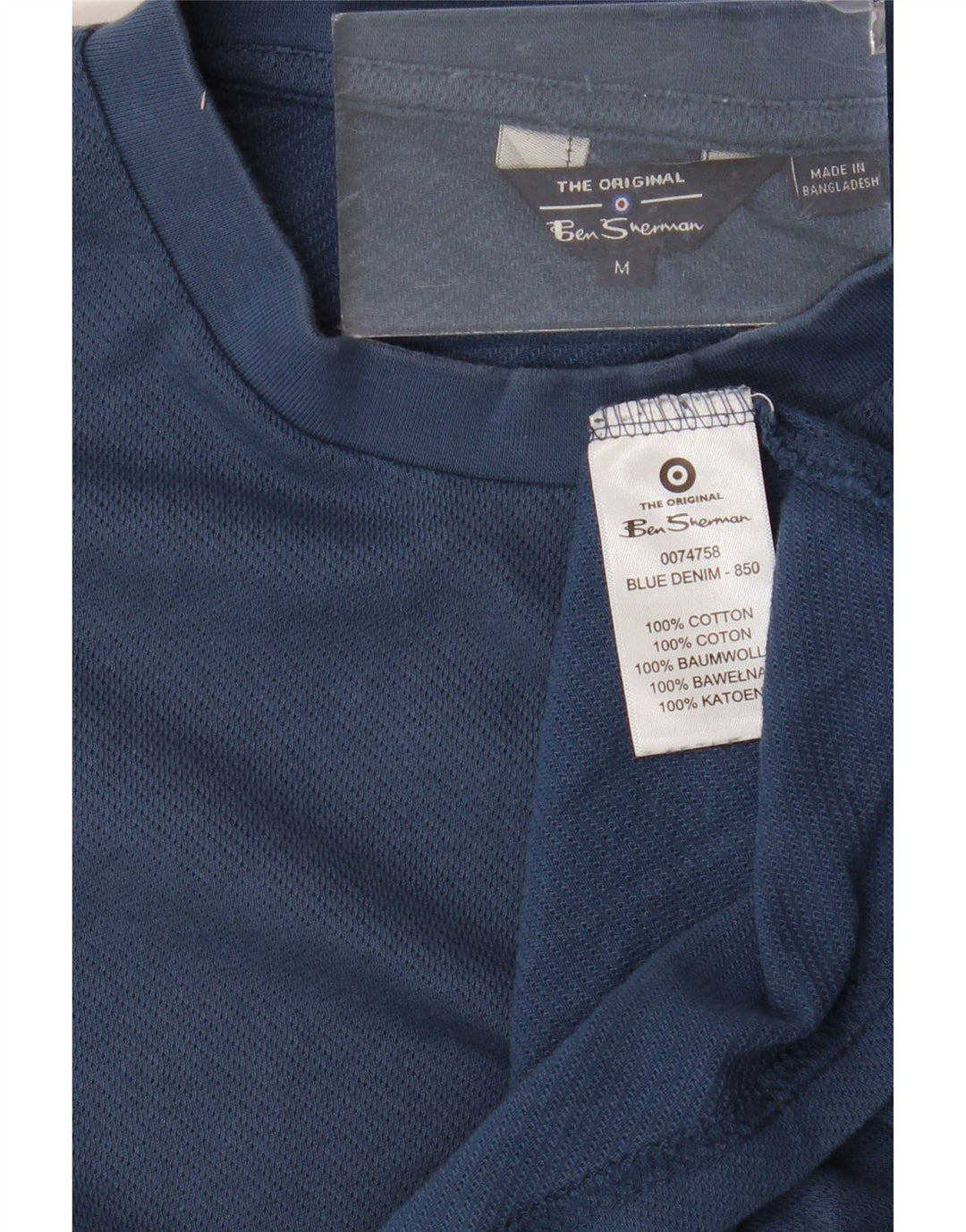 T-shirt męski Ben Sherman, średni, granatowy, bawełniany