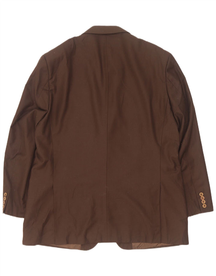 Męska marynarka Pierre Cardin zapinana na 2 guziki IT 58 4XL brązowa