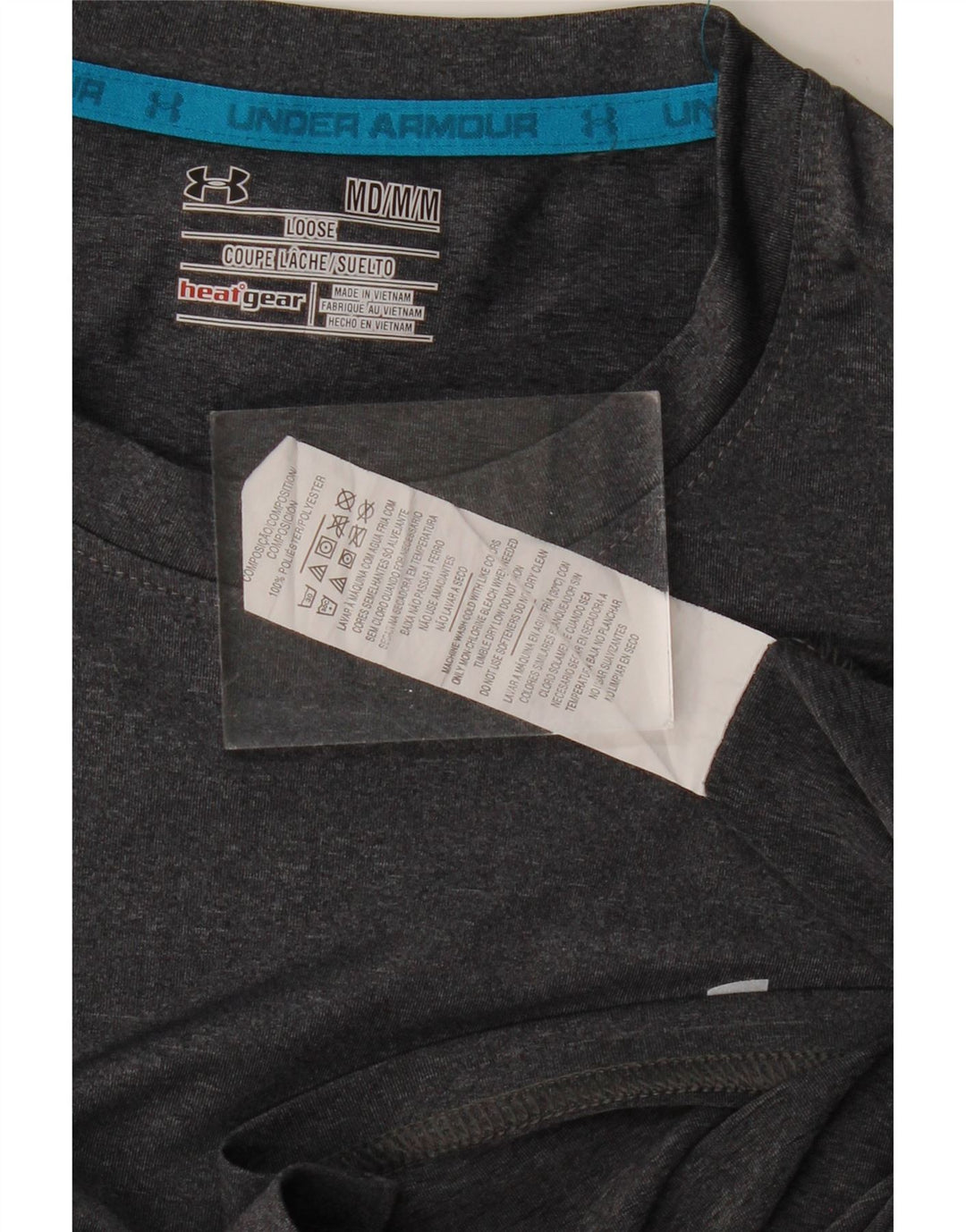 Męska koszulka t-shirt UNDER ARMOUR Heat Gear, średnioszara, poliestrowa