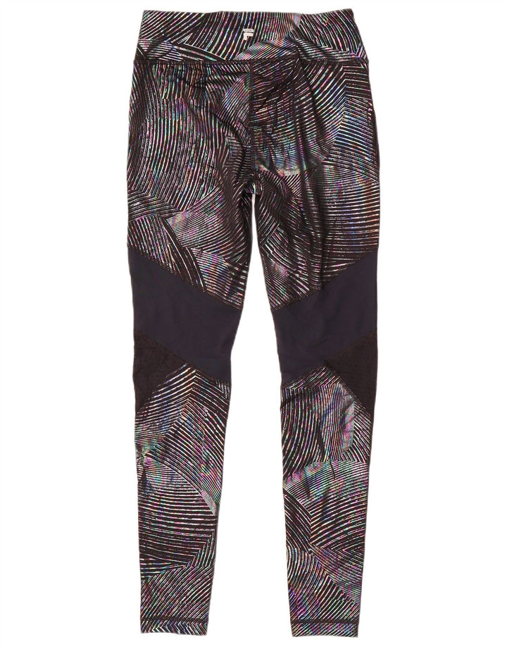 Legginsy damskie Fila UK 10, małe, wielokolorowe, poliestrowe z blokami kolorów
